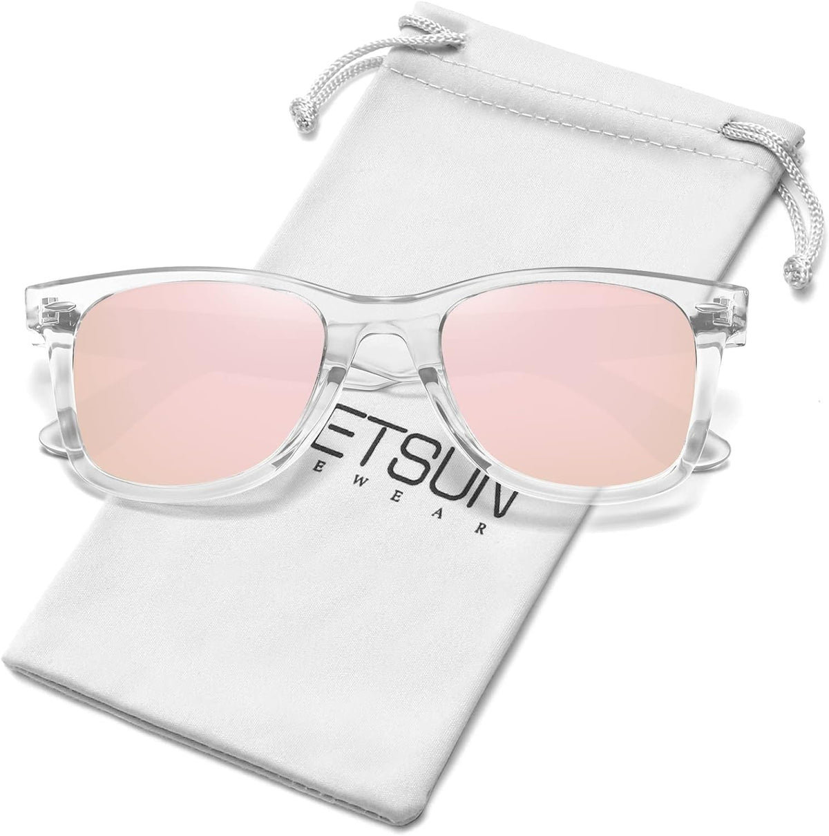 Polarized Sunglasses for Women Men Classic Retro Square Frame Driving Trendy Sun Glasses UV Protection