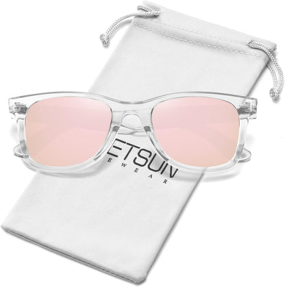 Polarized Sunglasses for Women Men Classic Retro Square Frame Driving Trendy Sun Glasses UV Protection