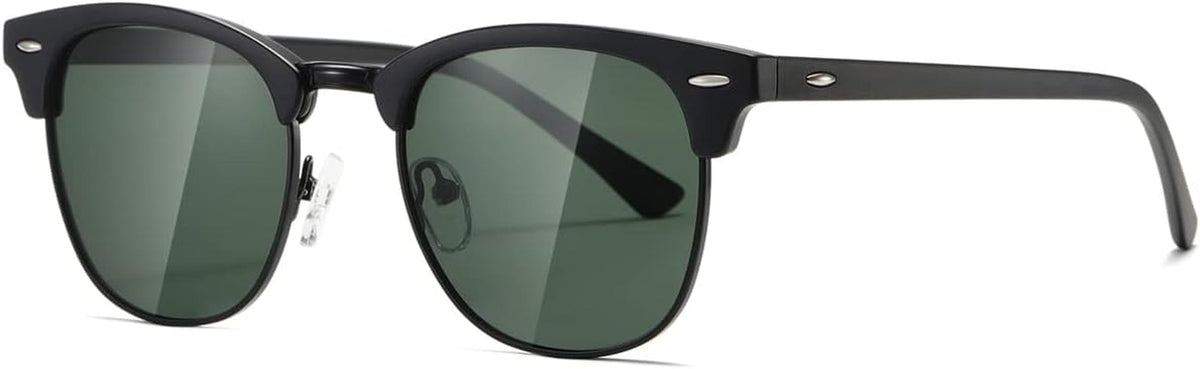 Polarized Sunglasses For Women And Men Semi Rimless Frame Retro Sun Glasses AE0369