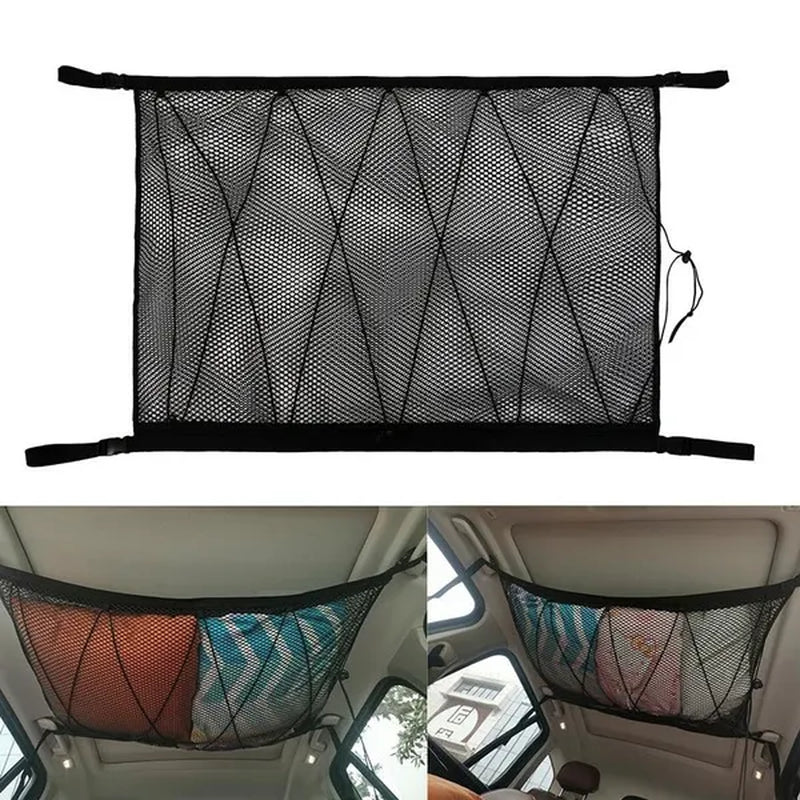 Car Roof Storage Net Pocket Universal Car Storage Net Pocket Pouch Bag Storage Easy To Install Car Accessories Auto Products