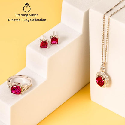 Sterling Silver Chiseled Solitaire Pendant Necklace for Women in Various Gemstones, round Shape 6Mm, with 18 Inch Italian Chain
