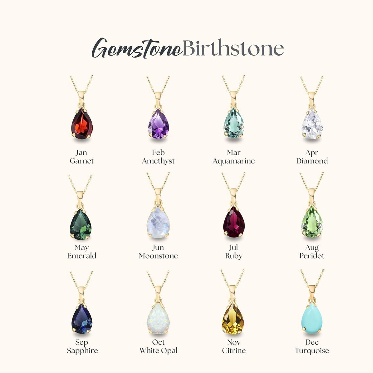 14K Gold Plated Amethyst Necklace for Women - February Birthestone Teardrop Necklace - Gold Jewelry for Women - Dainty Gold Necklace - Everyday Necklaces - Gold Necklaces for Women