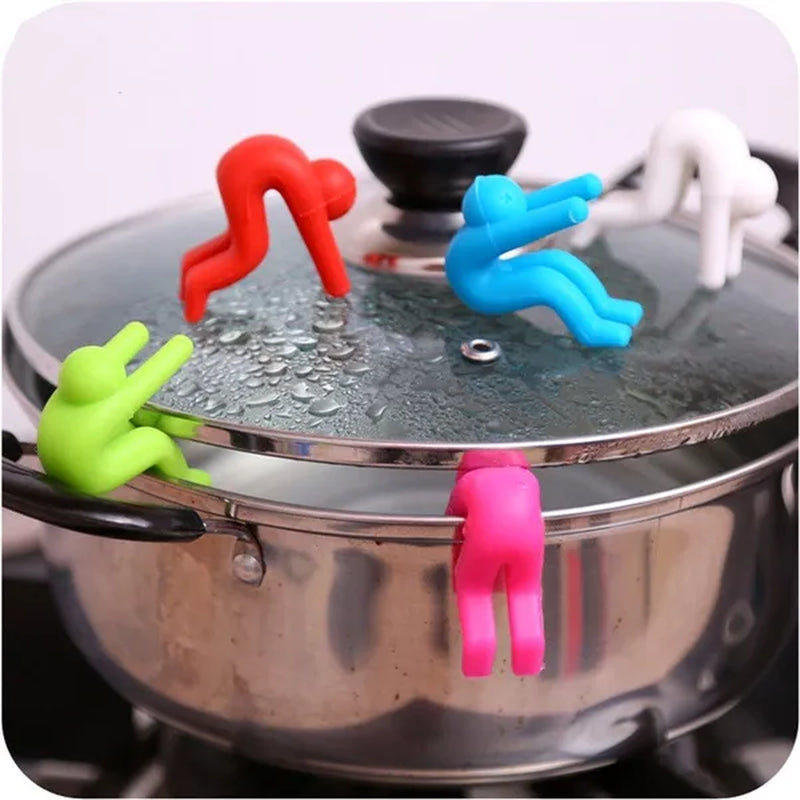 2Pcs Creative Kitchen Gadgets Raise The Lid Overflow Device Stent for Kitchen Tools Pot Cover Overflow Home Kitchen Accessories