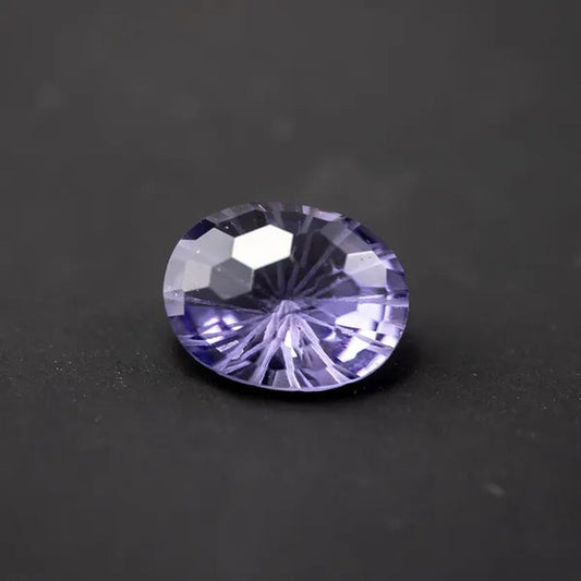 Natural Amethyst Fireworks Cut Loose Gemstone 8MM High-quality Ring Face Necklace Jewelry DIY Making Loose Diamond Purple Gemstone