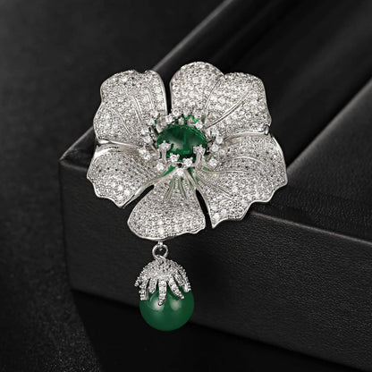 Brooches and Pins for Women Fashion Flower Brooches for Women Elegant Broches Costume Jewelry Brooch Lady Pins Christmas Holiday
