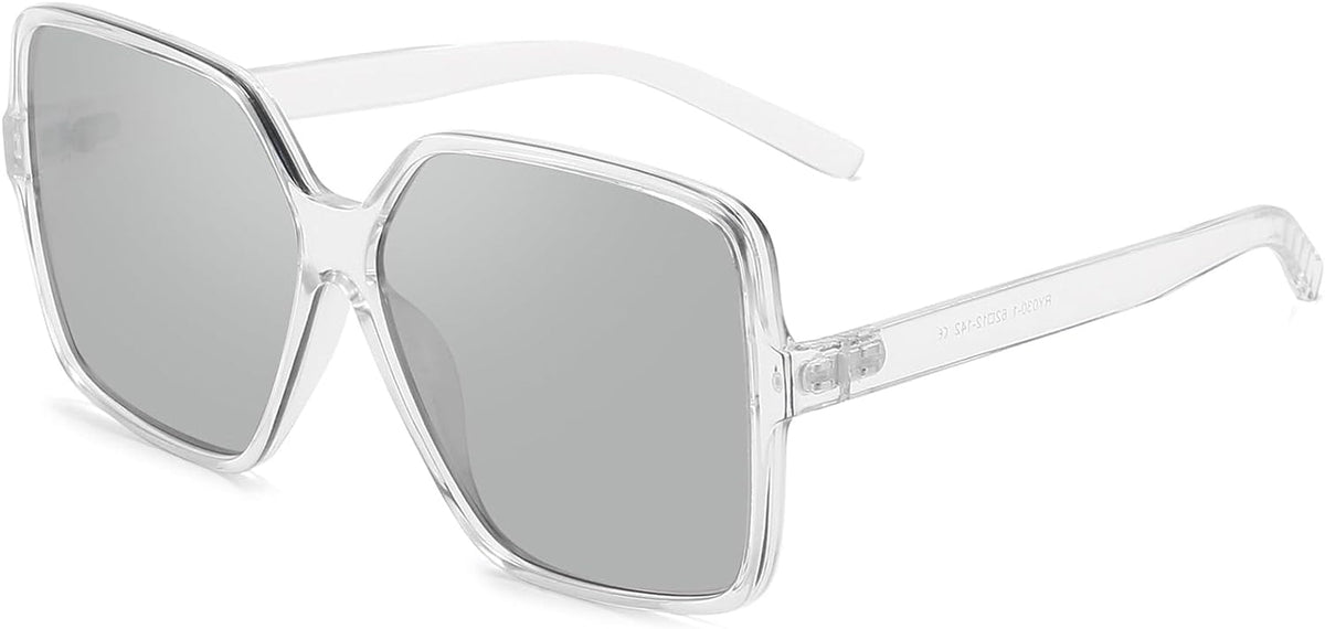 Oversized Square Sunglasses for Women Big Large Wide Fashion Shades for Men 100% UV Protection Unisex