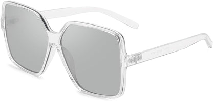 Oversized Square Sunglasses for Women Big Large Wide Fashion Shades for Men 100% UV Protection Unisex