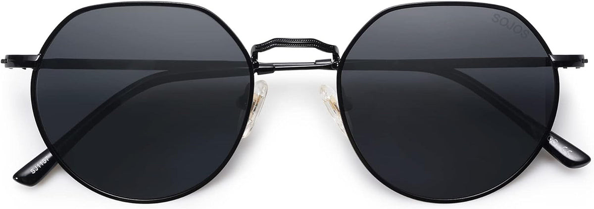Round Polygon Polarized Sunglasses for Women Men Retro Classic Vintage Shades SJ1157
