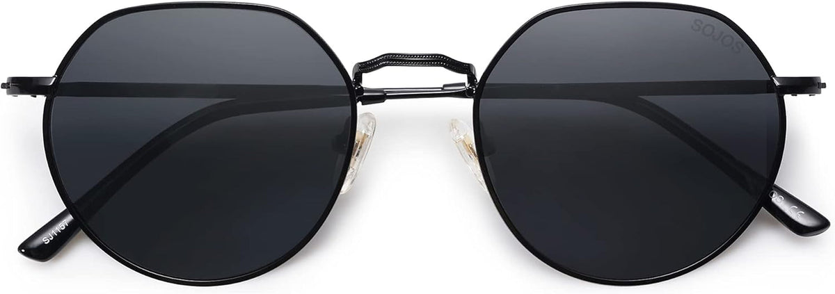round Polygon Polarized Sunglasses for Women Men Retro Classic Vintage Panto Shades SJ1157