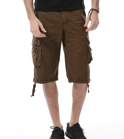 Mens Cargo Shorts Cotton Relaxed Fit Camouflage Camo Cargo Short