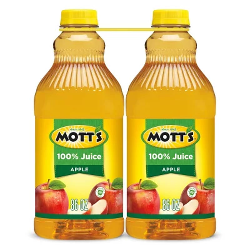 Mott'S 100% Apple Juice 86 Fl. Oz., 2 Pk.
