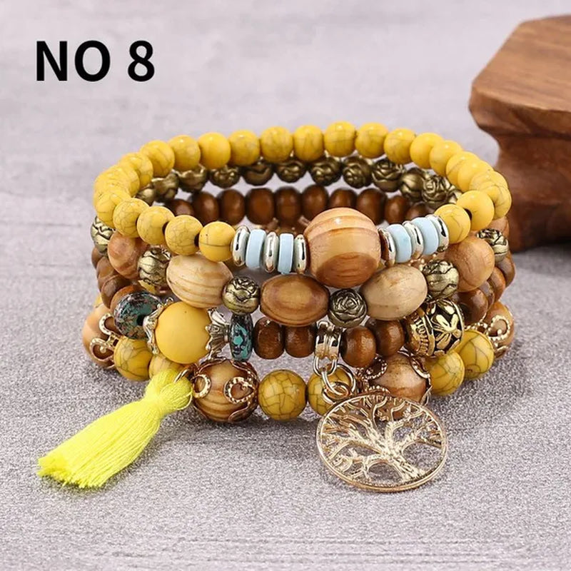 Multi-layer Beaded Bracelets for Women