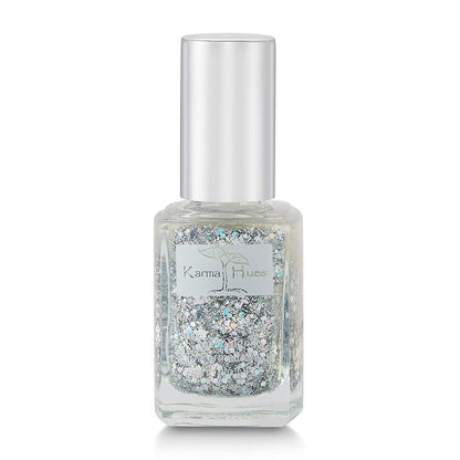 Natural Nail Polish-Non-Toxic Nail Art, Vegan and Cruelty-Free Nail Paint (Glitter Bomb)