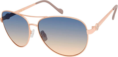 Women's J5596 Stylish Metal Aviator Pilot Sunglasses with Uv400 Protection. Glam Gifts for Her, 60 Mm
