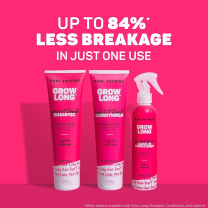 Strengthening Conditioner, Grow Long - Anti-Frizz, Anti-Breakage & Nourishing Formula for Split Ends, & Hair Growth - Biotin, Vitamin E, Caffeine & Ginseng for Dry & Damaged Hair