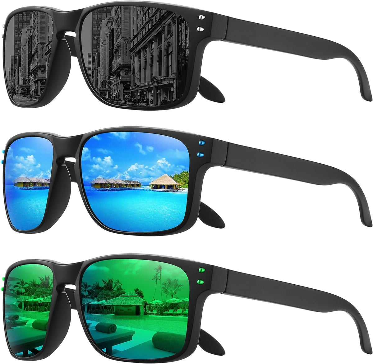 Polarized Sunglasses for Men Women Sports Driving Fishing Glasses UV400 Protection