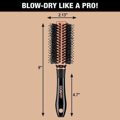 Copper Collection round Hair Dryer Brush - Blow Out Styler for Voluminous Looks