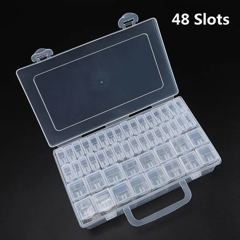 56/48/40/32/12 Diamond Painting Tools Accessories Beads Container Rhinestone Diamond Embroidery Stone Storage Convenience Box