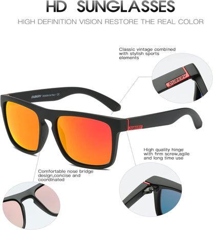 Classic Polarized Sunglasses for Men Women Retro 100% UV Protection Driving Sun Glasses D731