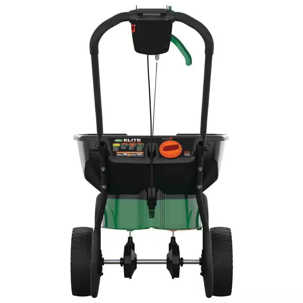 Elite Spreader Holds up to 20,000 Sq. Ft. of Product, Push Spreader for Grass Seed, Fertilizer, Salt and Ice Melt