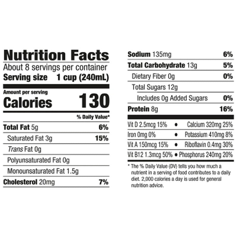Horizon Organic 2% Reduced Fat Milk with DHA Omega-3 3 Ct.