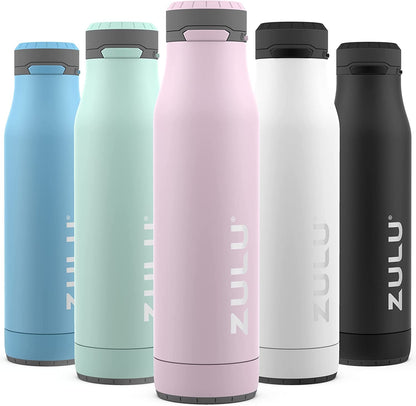 Ace Vacuum Insulated Stainless Steel Water Bottle with Chug Spout, Leak-Proof Locking Lid and Removable Base for School, Backpack, Sports, Gym, Travel