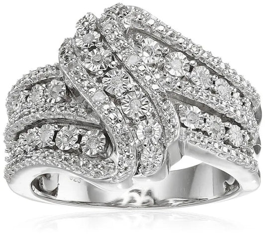Women Chic Natural White Sapphire Brand Ring Wedding Jewelry
