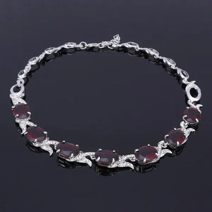 Fashion Women Zircon Rhinestone Necklace Earring Silver Plated Wedding Party Dress Jewelry Sets