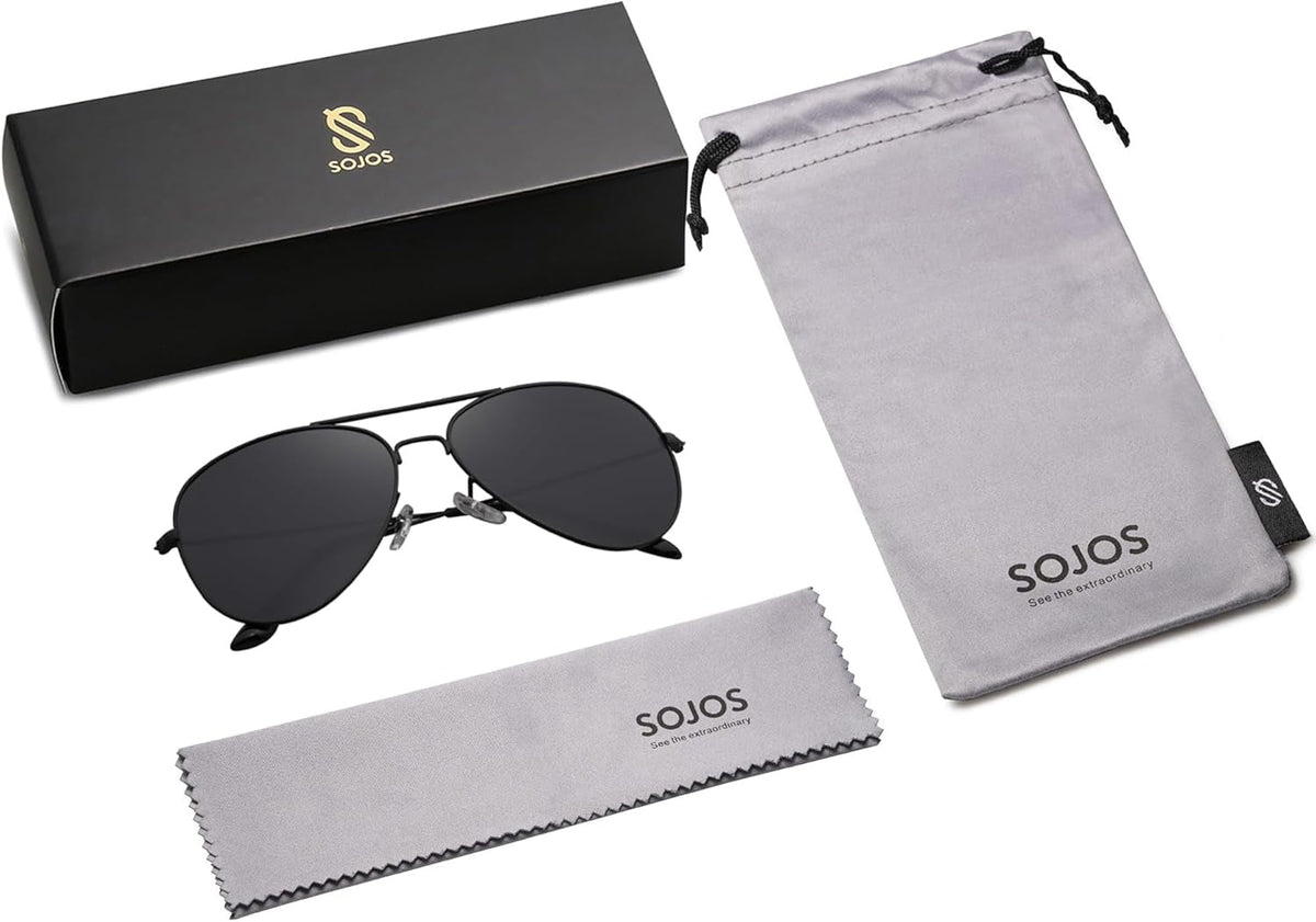 Classic Aviator Polarized Sunglasses for Men Women Vintage Retro Style