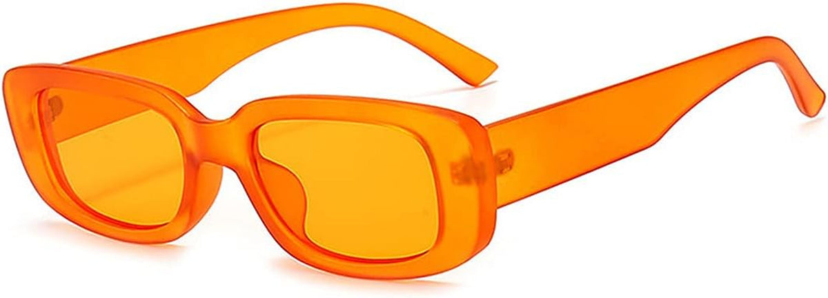 Rectangle Sunglasses for Women Men Trendy Retro Fashion Sunglasses UV 400 Protection Square Fram