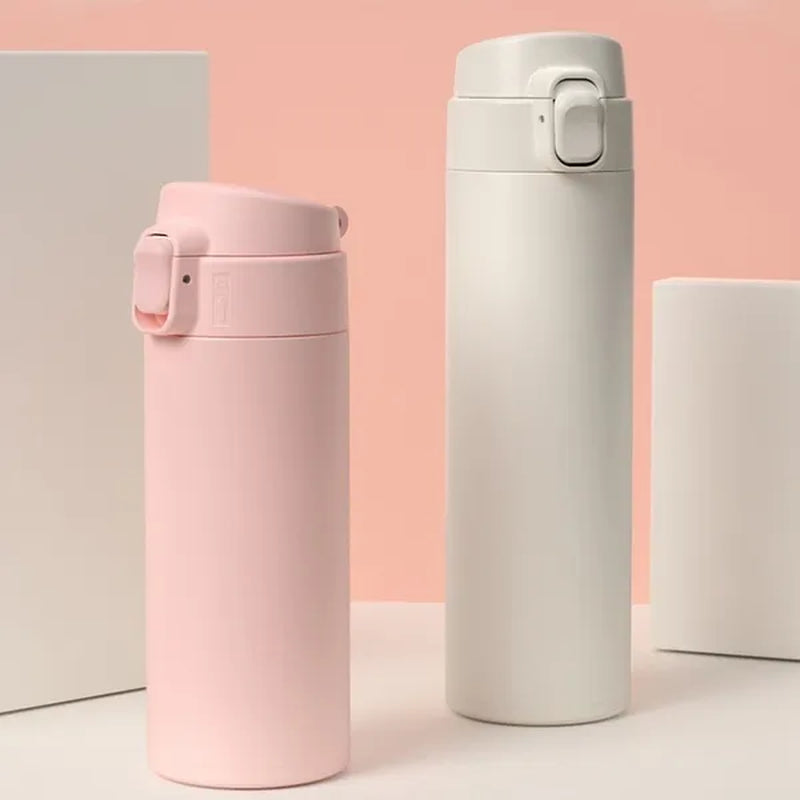Portable Vacuum Flask Insulated Water Bottle Leak-Proof Double-Walled Coated Flask Travel Coffee Mug car thermo mug