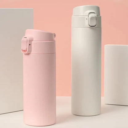 Portable Vacuum Flask Insulated Water Bottle Leak-Proof Double-Walled Coated Flask Travel Coffee Mug car thermo mug