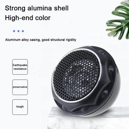 2Pcs 140W T280 High Efficiency ABS + Metal Mini Dome Tweeter Speakers for Car Audio System