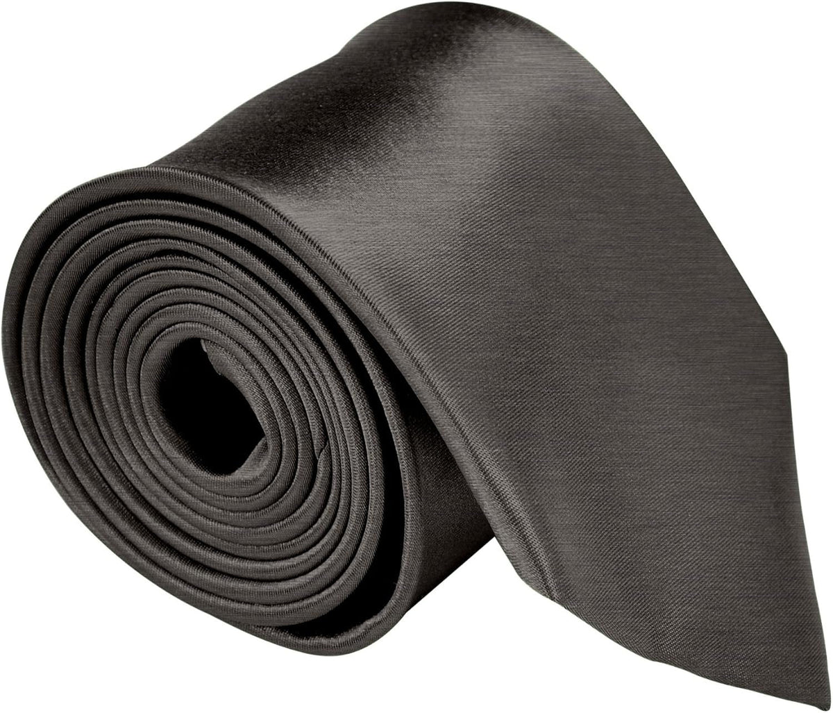 Silk Ties for Men 3.5 Inch Mens Ties Silk Black Ties for Men Satin Tie Solid Color Ties for Men