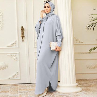 Abayas for Women Muslim Dress Modest Maxi Robe Abaya Kaftan Dresses Eid Prayer Clothes Arabian Islamic Dubai Outfit
