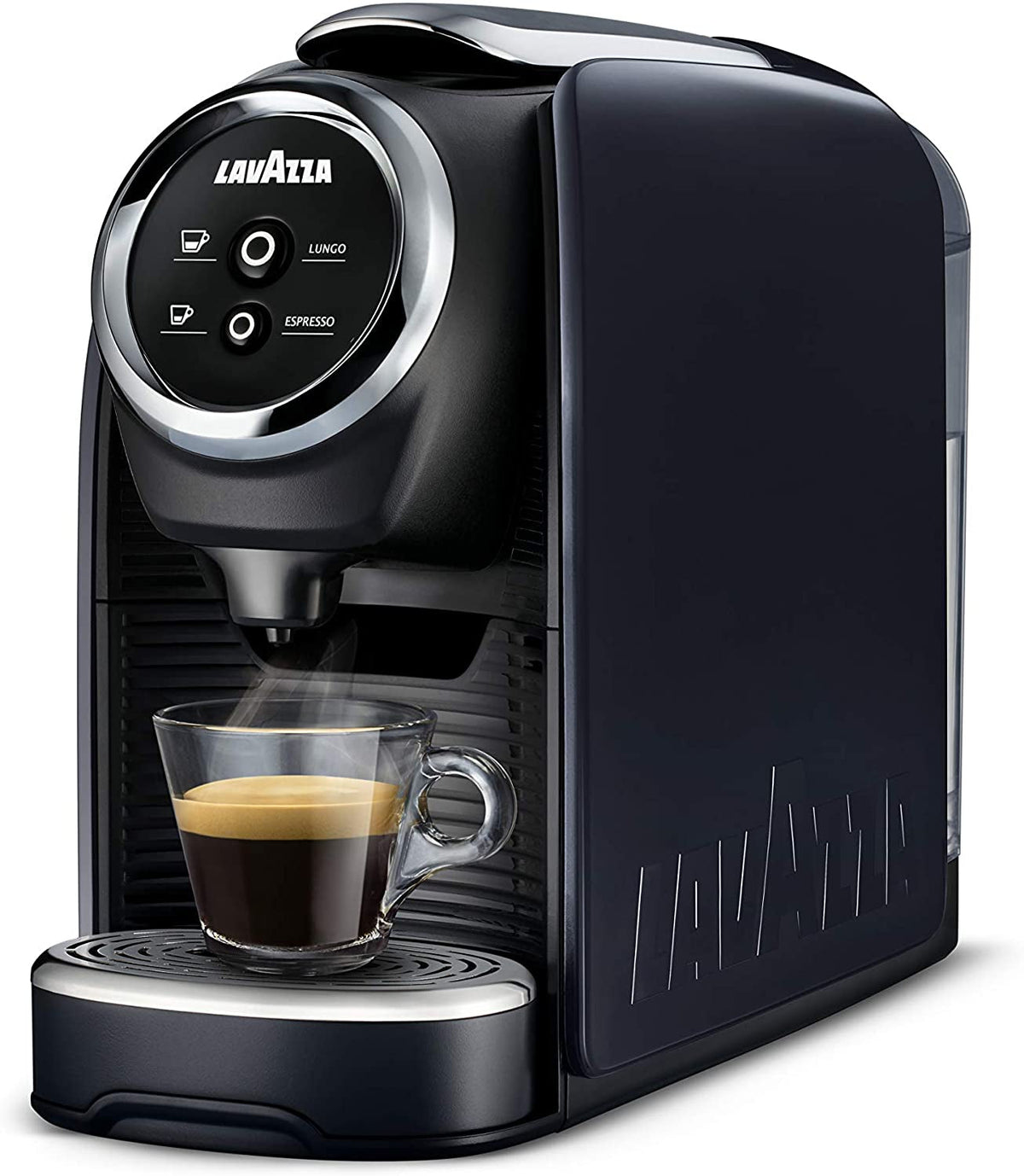 BLUE Classy Mini Single Serve Espresso Coffee Machine LB 300, 5.3" X 13" X 10.2" 2 Coffee Selections: Simple Touch Controls, 1 Programmable Free Dose and 1 Pre-Set