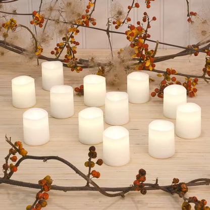 1.5 In. Warm White Votive LED Candle (Set of 12)