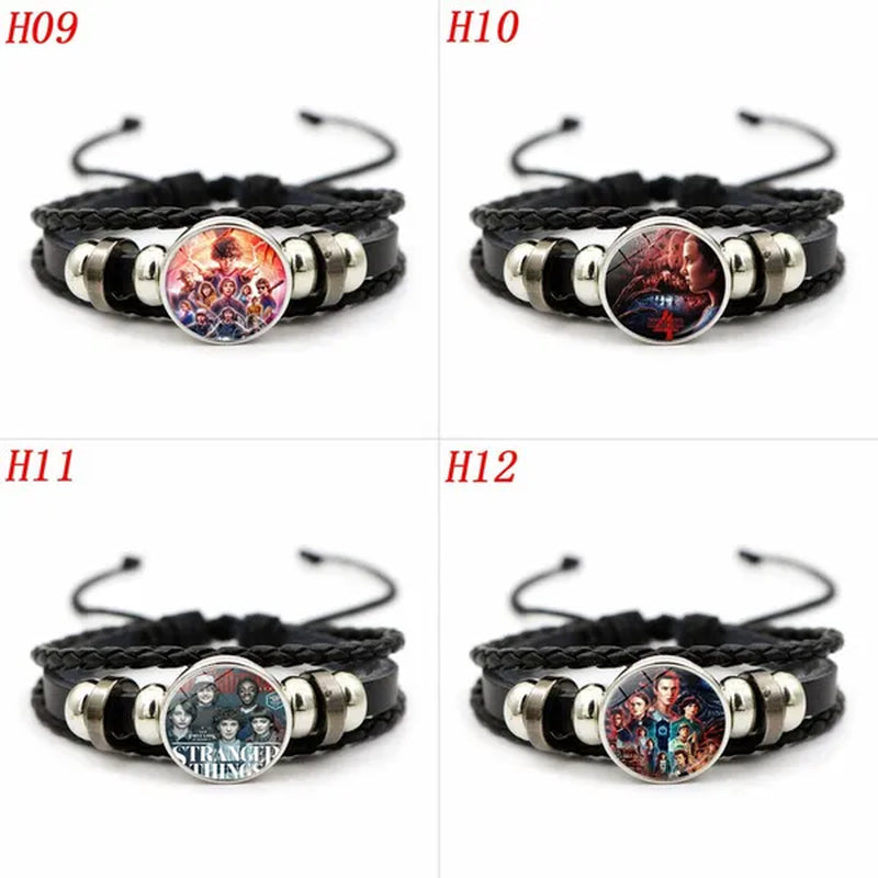 12 Styles Stranger Things 4 Hellfire Club Time Gem Bracelets & Bangles for Unisex Women Men Fashion Jewelry Gifts