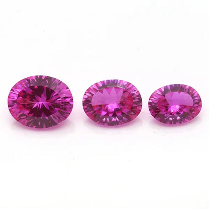 Brilliant Cut AAAAA Red Pink Ruby Pink Sapphire Oval Cut For Making Jewelry Rings