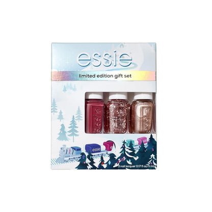 Nail Polish, Vegan, 3Pc Holiday Kit, the Express - Polar Bolds, Pinks