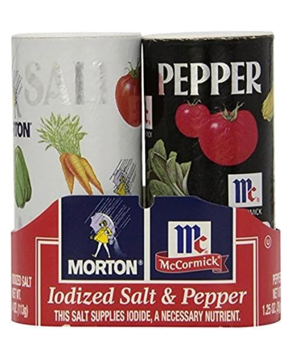 'S 4 Oz. Salt and Mccormick 1.25 Oz. Pepper Shakers 2 Bundles