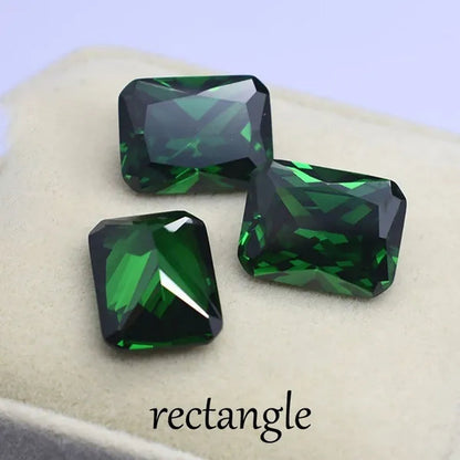 Stone of Life 3A Colombia Emerald Corundum Spinel Various Shapes Mosaic Jewelry Diy Green Gem AAA 5-7MM