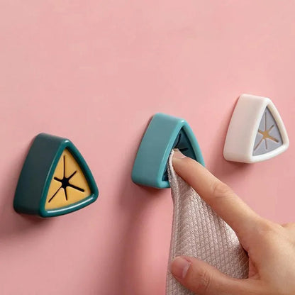 1/2/4 pcs Kitchen Originality Towel Rack No Punching Storage a Hook Dishcloth Stopper Pylons Wipe The Towel Shelf