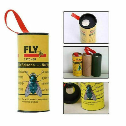 4/8/12/16/20 Rolls Sticky Fly Trap Glue Paper Insect Bug Catcher Strip Glue Paper Catcher Traps Fly Bug Household Flies Sticker