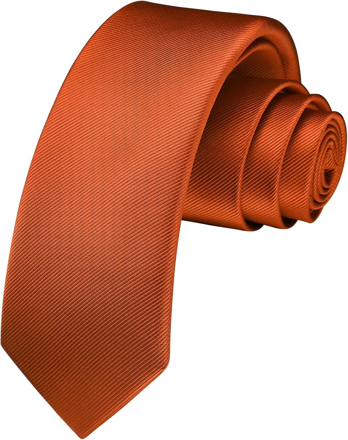 Ties for Men 2.17'' Skinny Solid Color Necktie Formal Business Woven Satin Thin Silk Silm Mens Tie Wedding Party