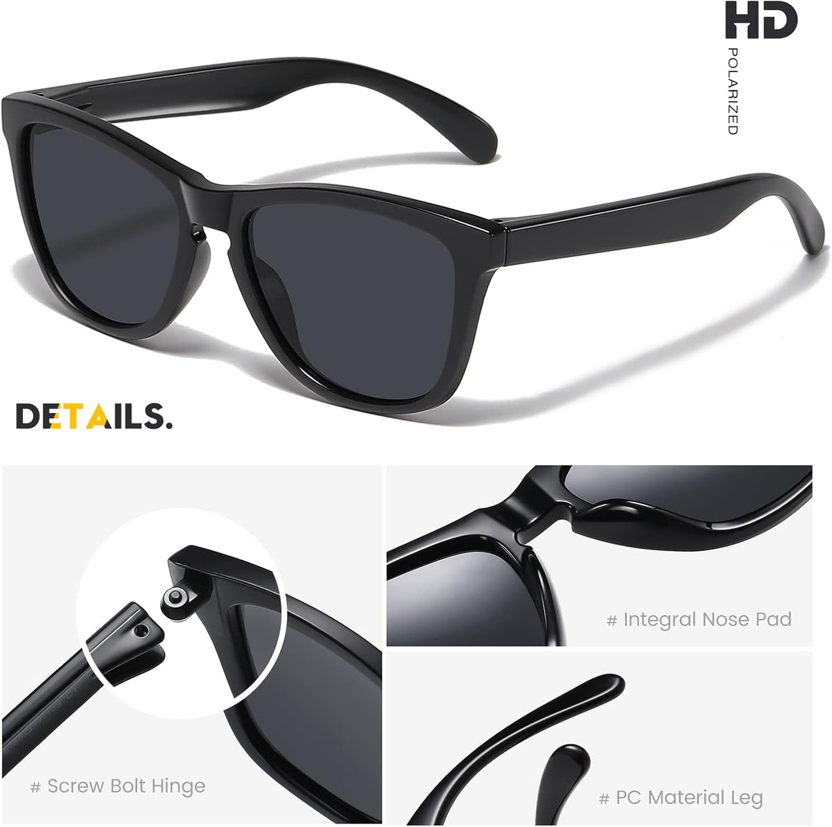 Sunglasses Womens Polarized Sunglasses for Mens Womens Retro Mirror Lens for Driving Fishing UV400 Protection