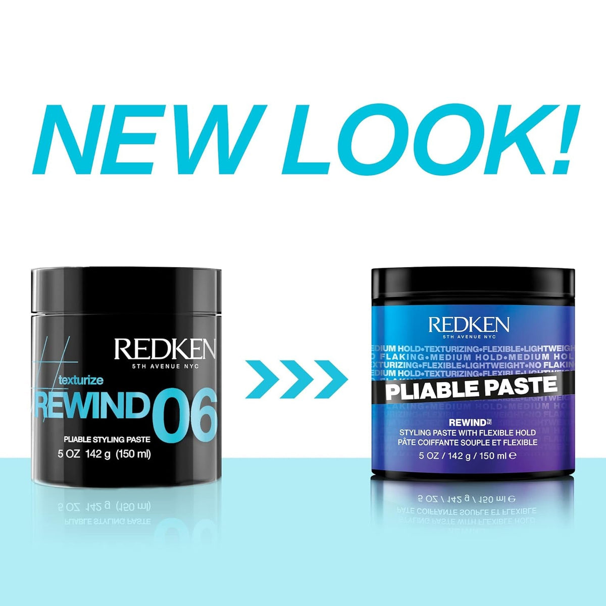 Redken Pliable Styling Paste with Flexible Hold for All Hair Types - Adds Lightweight, Flexible Texture & Moisture, Medium Hold