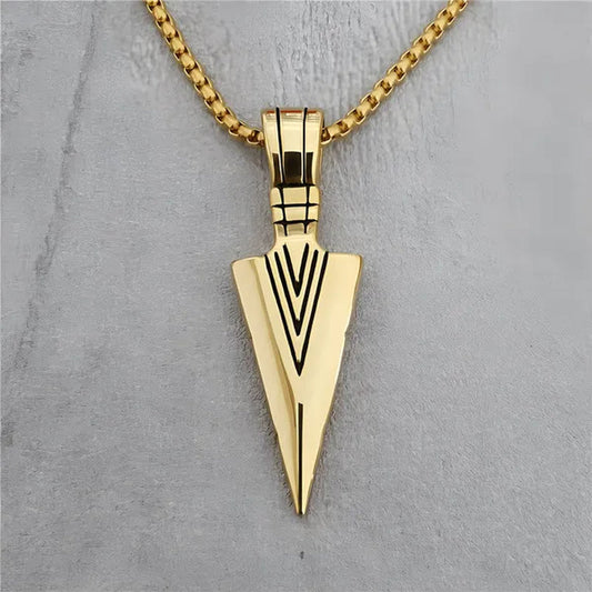 Men's Fashion Jewelry Black Gold Silver Color Pendant Long Chain Necklace Mens Necklaces