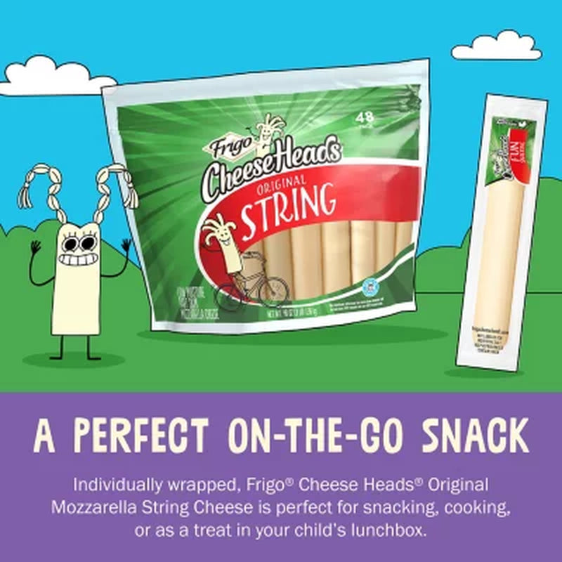 Frigo Cheese Heads String Cheese 1 Oz. Pkg., 48 Ct.