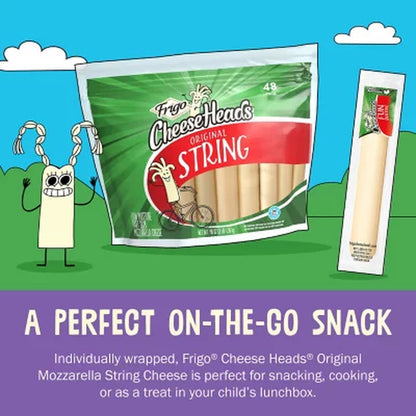 Frigo Cheese Heads String Cheese 1 Oz. Pkg., 48 Ct.